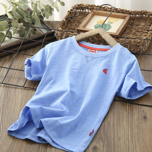 Embroidered Sailboat T-shirt